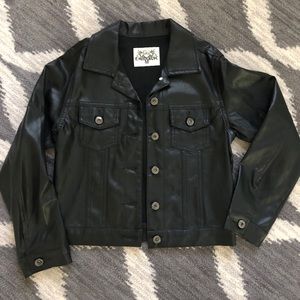 Girls pleather jacket